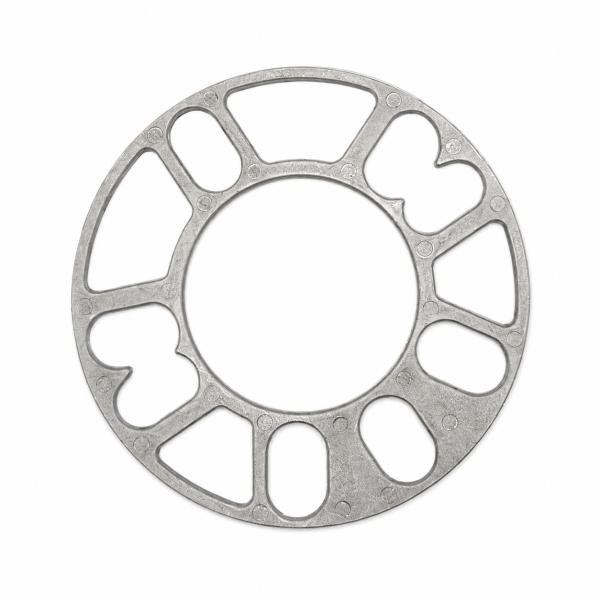 汎用ホイールスペーサー 5mm 3mm 4/5穴通用 シルバー PCD98~114.3 2枚セット アルミ製