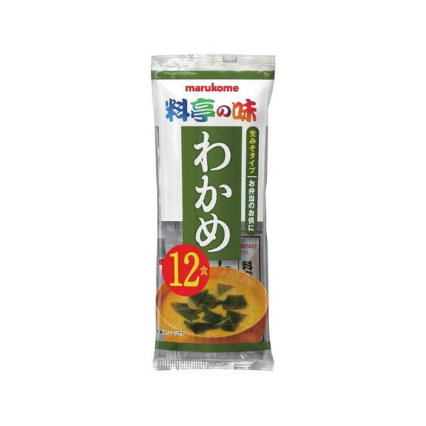 マルコメ（marukome） 新即席生みそ汁 わかめ 12食 ×12 メーカー直送