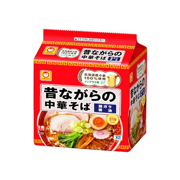 東洋水産 マルちゃん 昔ながらの中華そば 5食 108g×5 ×6 メーカー直送