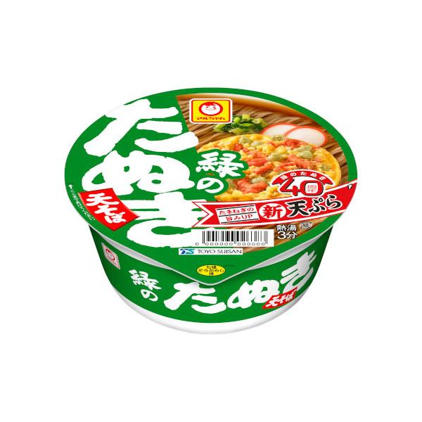 東洋水産 マルちゃん 緑のたぬき天そば 東 カップ 101g ×12 メーカー