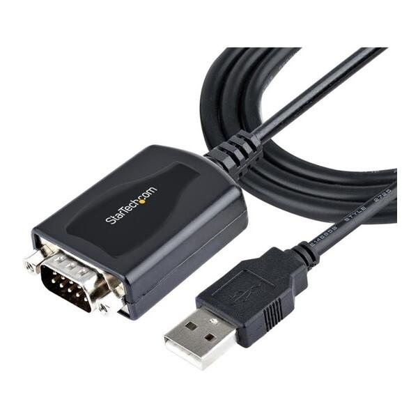 StarTech 1P3FPC-USB-SERIAL USB-RS232Cシリアル変換ケーブル (USB 2.0/91cm/COMポート番号保持機能/USB Type-Aオス・DB9オス/Windows &amp; macOS)