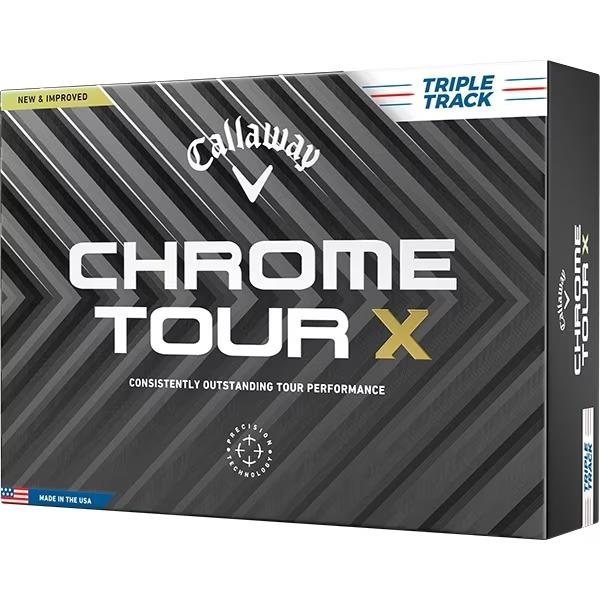 他サイト： 日本正規品 キャロウェイ CHROME TOUR X(クロムツアーエックス) ボール 2024年モデル トリプルトラック ホワイト 1ダース(12個入り)の商品画像