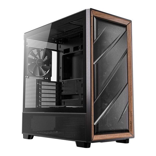 Antec FLUX PCケース ブラック ウォールナット ミドルタワー Antec（アンテック） ANTEC FLUX ブラック ミドルタワーPCケース
