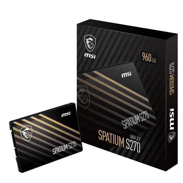 MSI SPATIUM S270 SATA 2.5 960GB（SPATIUM S270 SATA 2.5 960GB）