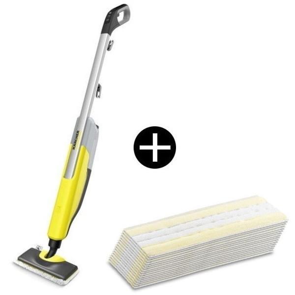 KARCHER　スチームモップ SC Upright 使い捨てクロス15枚✖️9 KARCHER(ケルヒャー) SC Upright スチームモップ + イージーフィックス