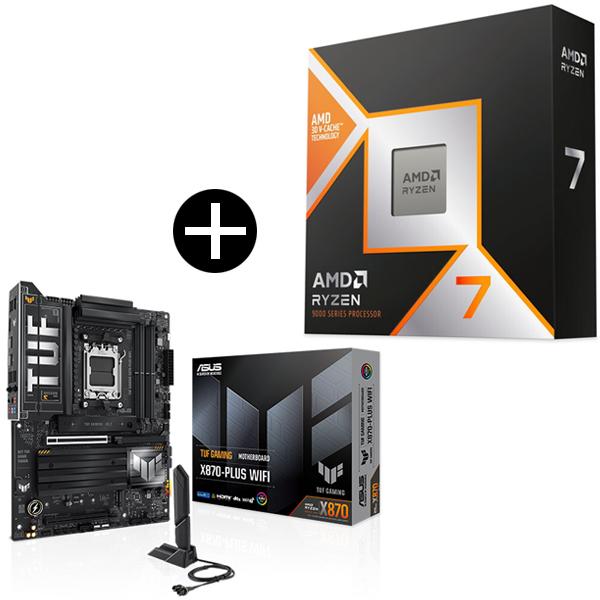 AMD Ryzen 7 9800X3D CPU + ASUS TUF-GAMING X870-PLUS WIFI 