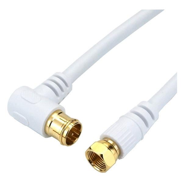 他サイト： ホーリック HAT30-921LS アンテナケーブル（L字/ストレートタイプ/3m） ホワイト 4K8K衛星放送対応 HORIC HAT30921LSの商品画像