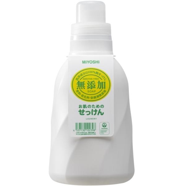 他サイト： ミヨシ石鹸 無添加 お肌のための洗濯用液体せっけん 1100mlの商品画像