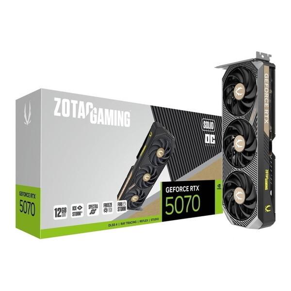 ZOTAC RTX5070SOLIDOC12G/ZT-B50700J-10P GAMING GeForce RTX ZOTAC RTX5070SOLIDOC12G/ZT-B50700J-10P GAMING GeForce RTX