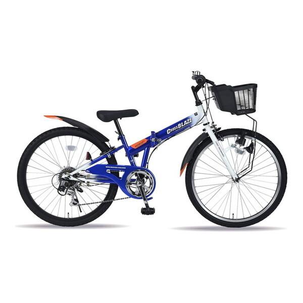 池商 マイパラス MYPALLAS MJ824F BL 折畳ジュニアMTB24・6SP ブルー