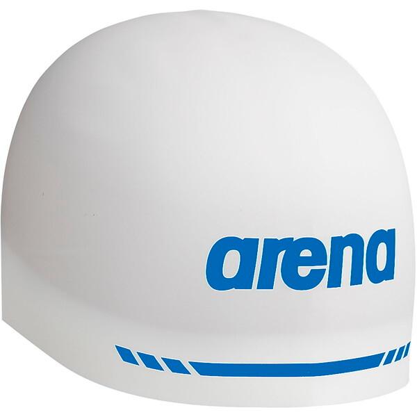 他サイト： ARENA アリーナ 水泳 アクアフォース3Dキャップ レーシングシリコーンキャップ(ソフトタイプ) ホワイト AS5SSC02U WHBL Lの商品画像