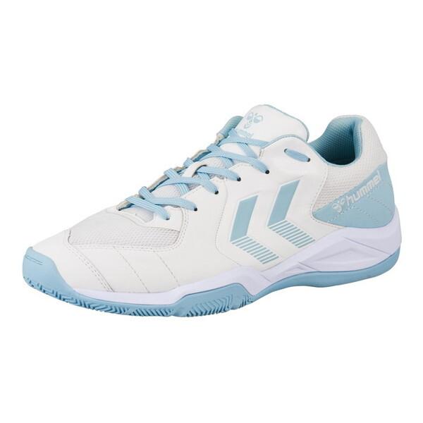 インドアシューター 6　ホワイト×ライトブルー　【hummel|ヒュンメル】ハンドボールシューズhas8045-1067