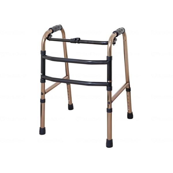 青い折りたたみ式歩行器 62-6238-99 折りたたみ式歩行器 コンパクトタイプ C2021C 【AXEL