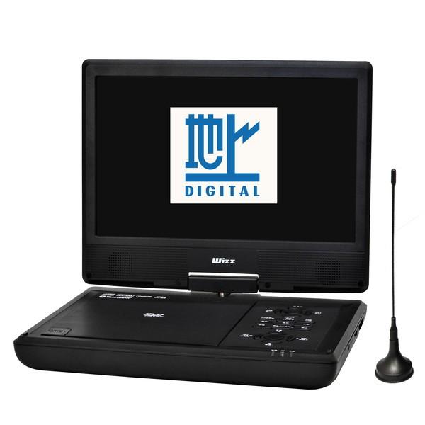 WIN10 ★1000G★DVDにWi-Fi☆vn370/R ダイニチ電子 WPD-T1091 Wizz(ウィズ) 10.1V型ワイド ポータブルDVD