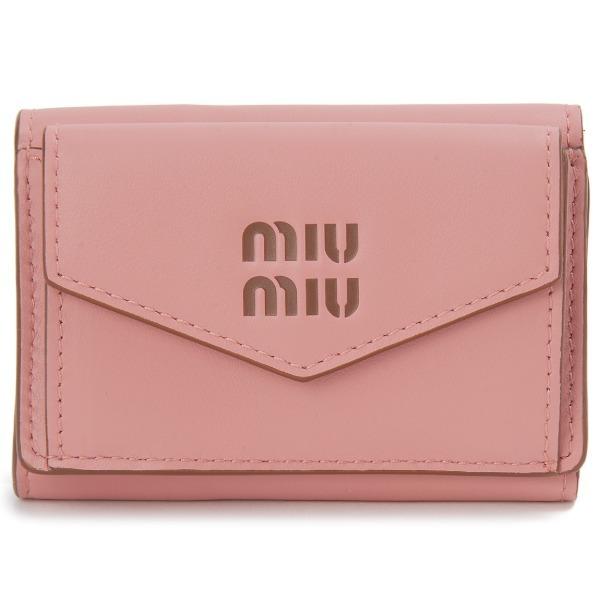 miu miu（ミュウミュウ） 【並行輸入品】 三つ折り財布 ピンク 5MH021