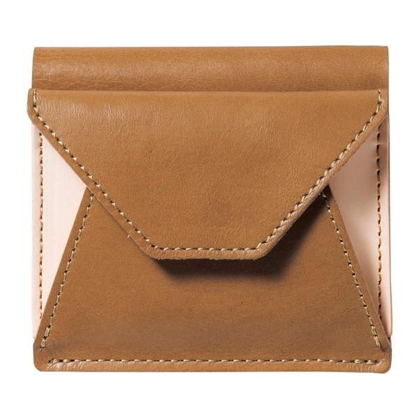 ヌメ革二つ折り財布 キャメル OJ-1004 : MAXZEN Direct Yahoo!店