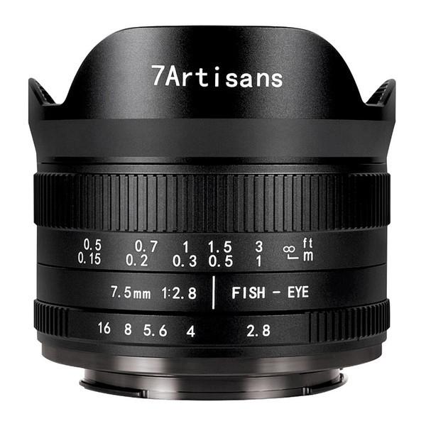 7Artisans 75FXB-II FISH-EYE フジフイルムX用 七工匠（7Artisans） 75FXB-II ブラック 単焦点レンズ(フジフイルムX