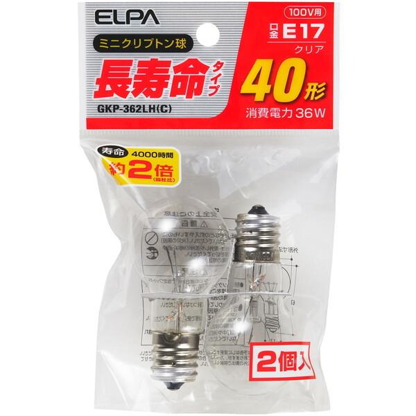 朝日電器 GKP-362LH(C) 長寿命ミニクリプトン球 (白熱電球) : MAXZEN