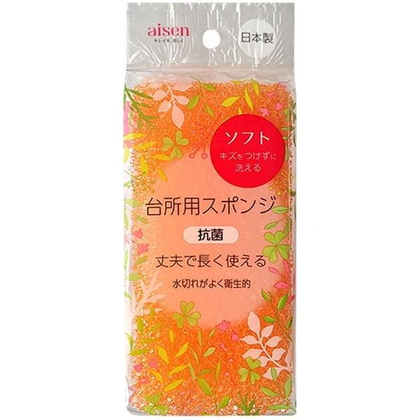 アイセン アイセン工業 台所用 スポンジ ソフト オレンジ : MAXZEN