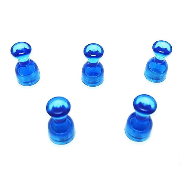 和気産業 NMG-021 超強力!!アクリルマグネットピン 青 5個入 : MAXZEN