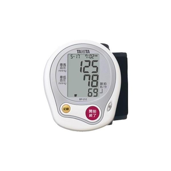 他サイト： タニタ 血圧計 手首式 手首式血圧計 TANITA BP-212-WH ホワイト 白 血圧 脈 計測 コンパクト シンプル 簡単 見やすい 文字が大きい クリスマス プレゼントの商品画像