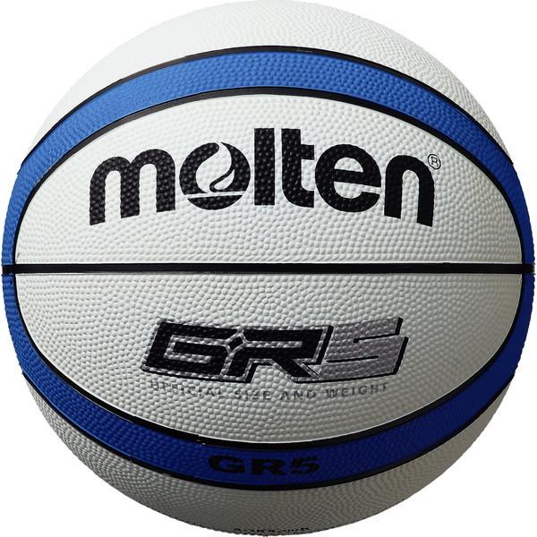 他サイト： モルテン バスケットボール 5号球 GR5 ホワイト×ブルー BGR5-WBの商品画像