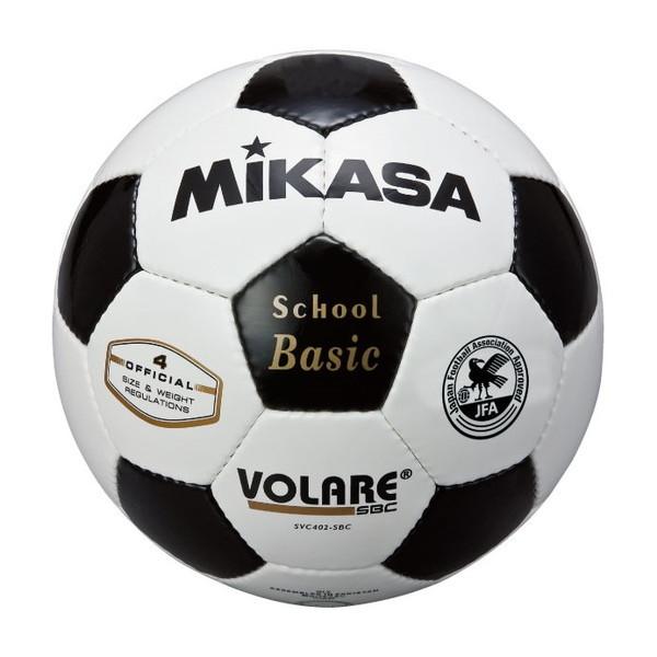 他サイト： MIKASA SVC402SBC-WBK サッカー4号手縫い 検定球 白/黒の商品画像
