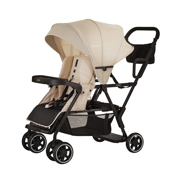 KATOJI ベビーカー 二人でゴー 品番41300 カトージ KATOJI ベビーカー 二人でゴー ベージュ 41300 生後4