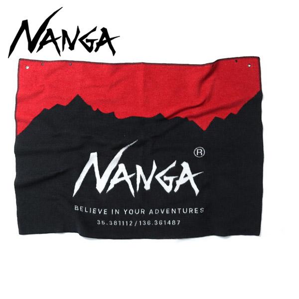 NANGA（ナンガ） FLAME RESISTANT LOGO BLANKET RED×BLK FREE NA2244