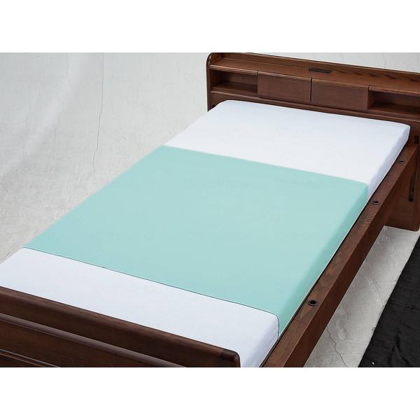 ウェルファン ポリスムース防水シーツ 90X148 サックス 009436