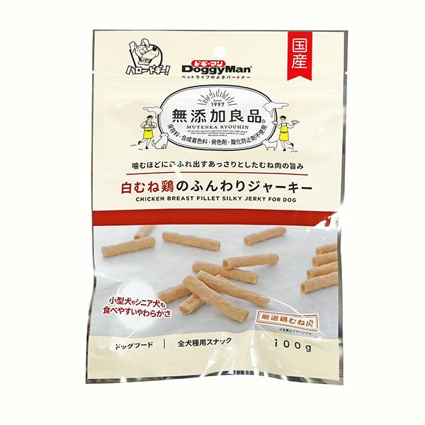 他サイト： ドギーマン 無添加良品 白むね鶏のふんわりジャーキー 100g メーカー直送の商品画像