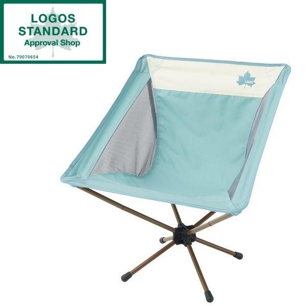 ホワイト バケットチェア ダイヤモンドキルティング LOGOS ロゴス チェア Life バケットチェア(カラフルロゴス) No