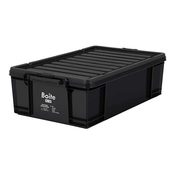 ベストコ MA-4110 コンテナボックス 収納 XL ロー 50L ブラック Boite