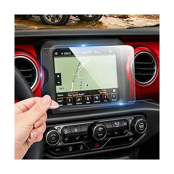 8.4インチ 強化ガラス ジープ ラングラー JL新型 ナビ専用 新型 強化ガラスフィルム 液晶保護フィルム カーナビ・カーオーディオ用液晶保護