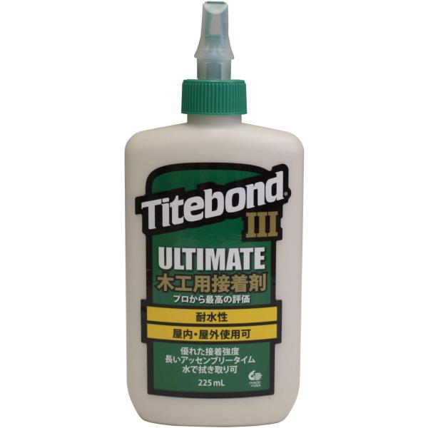 フランクリン タイトボンド? 225ml ・日本語パッケージのタイトボンド。英語表記ですと8oz。全く同じ容量です。