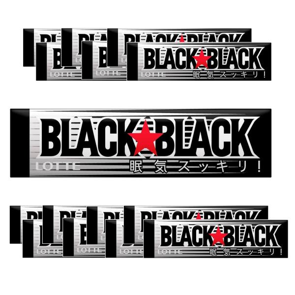 ロッテ ブラックブラックガム 9枚×15個 ・たんぱく質:0.2g(1パック9枚当り)・エネルギー:80kcal(1パック9枚当り)・内容量:9枚×15個・原材料:砂糖、水あめ、ぶどう糖、還元パラチノース、エリスリトール、カカオ抽出物、イチ...