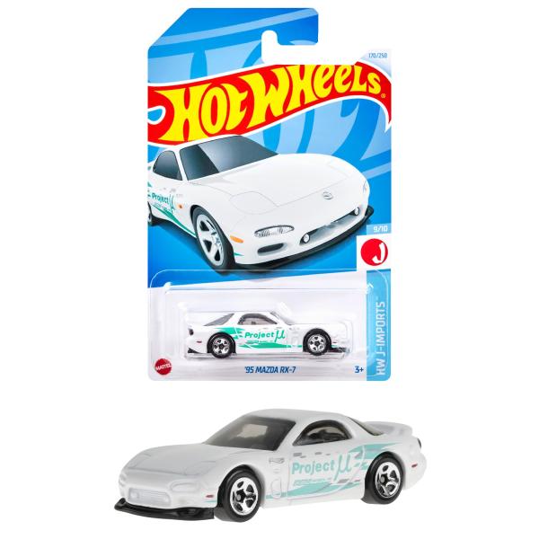 新品12個セット　ホットウィール　ベーシックカー　 マツダ　ＲＸ－７ マテル ホットウィール ベーシックカー '95 マツダ RX-7 HHF73