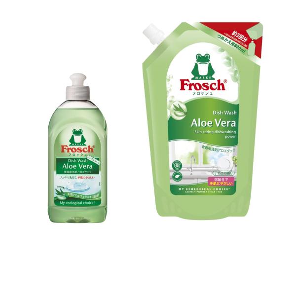 フロッシュ食器用洗剤 アロエヴェラ本体300ml+つめかえ用800mlセット
