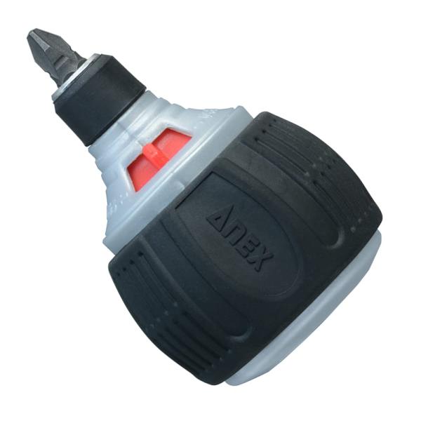 アネックス(ANEX) ラチェットドライバー 差替式 スタービー ミニスタ72 No.307-D 固定も可能グリップ部が太いので握りやすく、
