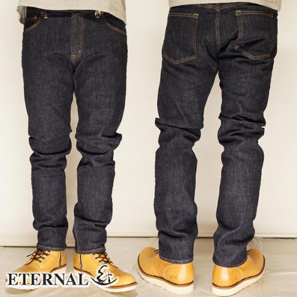 ETERNAL エターナル ストレッチ テーパード ジーンズ デニム ワンウォッシュ 岡山県児島産 日本製 52290-2 送料無料 ETERNAL エターナル ストレッチ テーパード ジーンズ デニム ワン