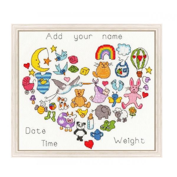 クロスステッチ 刺繍キット Baby Heart Bothy Threads 日本語解説付き :XJA7:May's Craft - 通販 - Yahoo!ショッピング クロスステッチ 刺繍キット Baby Heart Bothy Threads 日本語解説付き :XJA7:May's Craft - 通販 - Yahoo!ショッピング