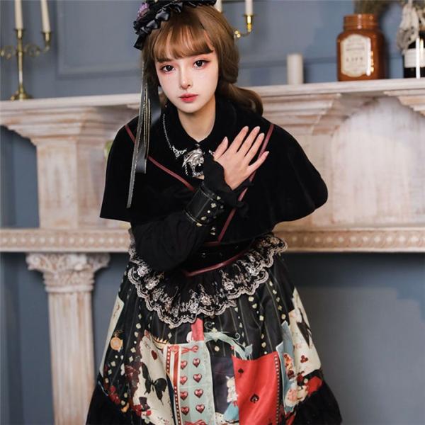 レディース ワンピース 姫様 ロリータ 春夏ワンピース コスプレ コスプレ ハロウイン 4点セット 可愛い ワンピース 姫様 ロリータ風ワンピ ゴスロリ 日系女子中高生 Fugu1914 マユポポ