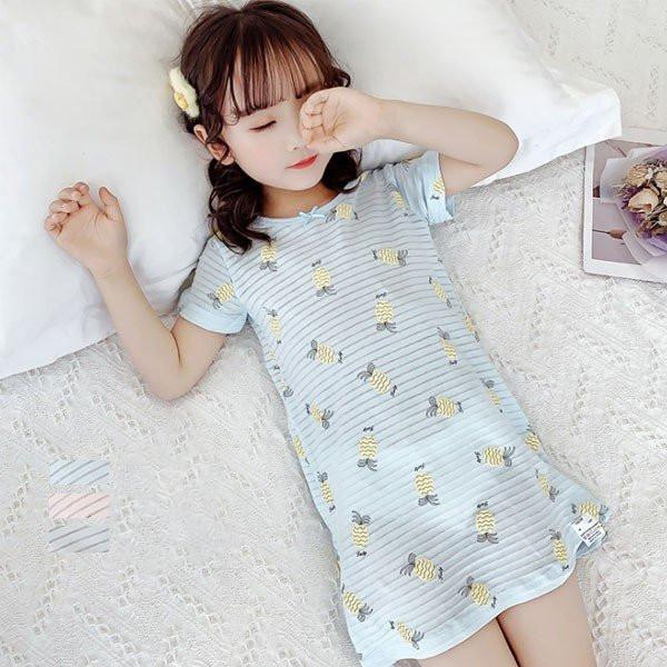 韓国子供服 パジャマ ワンピース 女の子 ルームウェア 部屋着 綿 丸首 半袖 ストライプ柄 プリント 90 100 110 1 130 140 150 160cm ルーム キッズ ガールズ P マユポポ 通販 Yahoo ショッピング