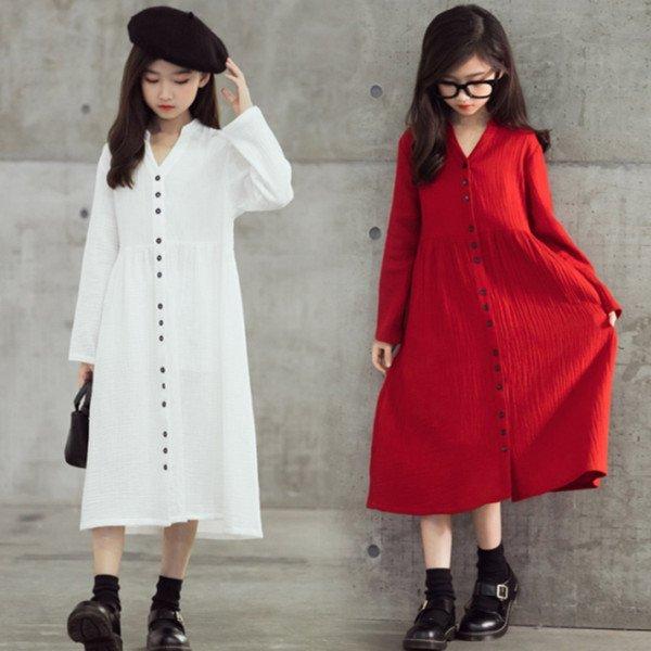 親子ペアワンピース ママと娘 ロング丈 綿 無地 オシャレ 春服 新作 韓国子供服 キッズ 女の子 ロングワンピース 長袖 Vネック 可愛い 普段着 通学 海外旅行 P マユポポ 通販 Yahoo ショッピング