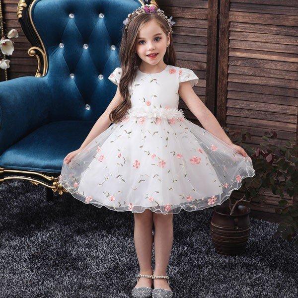 子供ドレス 発表会 結婚式 発表会 入学式 七五三 演出に キッズ 子供 ドレス 子供 子どもドレス 花柄 刺繍 全5色 お嬢様風 女の子 ドレス 激安 80 1cm P マユポポ 通販 Yahoo ショッピング