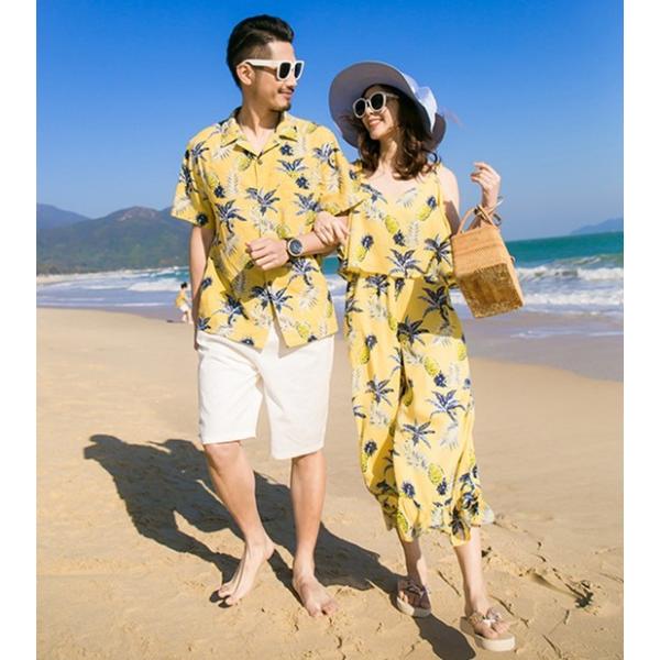アロハシャツ メンズ 親子コーデ 親子 ペアルック 親子 お揃い 親子 ペア パイナップル柄 オールインワン アロハシャツ 父の日 男性はアロハシャツのみ Buyee Servicio De Proxy Japones Buyee Compra En Japon