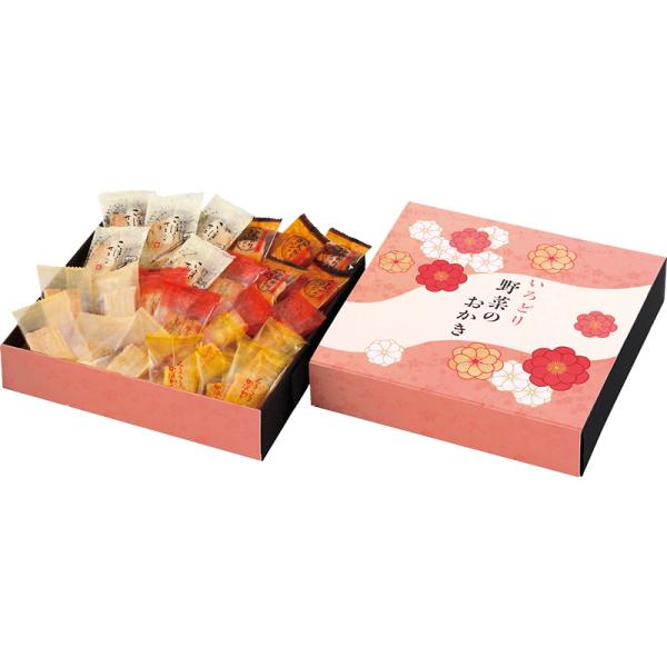 国産もち米を使用、お野菜が入ったおかきを便利な個包装にしてバラエティ豊かに詰合せました。●内容/おかきミックス（70g）●箱サイズ/23×21×4.7cm●賞味期限/常温7ヶ月●アレルゲン/乳・小麦・かに内祝い 内祝 お祝い 御祝 お返し ...