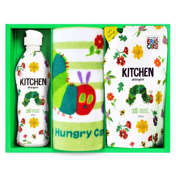 食器用洗剤 ボトル 洗剤ギフト おしゃれ 内祝い お返し 出産 結婚 新築 快気 お礼 プレゼント 送料無料 はらぺこあおむし キッチン洗剤タオルセット H 10as マユギフト ヤフー店 通販 Yahoo ショッピング
