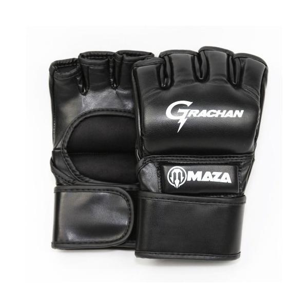 MAZA［マザ］ GRACHAN 公式 MMA プロ ファイトグローブ Ver.2 （黒）／ Pro Fight Gloves - オープンフィンガーグローブ