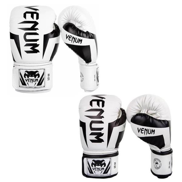 VENUM [Fk]@{NVOO[u@Elite - G[gi/j^ Boxing Gloves - White/Black